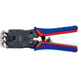 KNIPEX 97 51 12 pinza, Pinza crimpatrice blu/Rosso, Acciaio, Blu/Rosso, 20 cm, 533 g