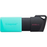 Kingston DataTraveler Exodia M unità flash USB 256 GB USB tipo A 3.2 Gen 1 (3.1 Gen 1) Nero, Turchese turchese/Nero, 256 GB, USB tipo A, 3.2 Gen 1 (3.1 Gen 1), Lamina di scorrimento, 10 g, Nero, Turchese