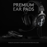 Logitech PRO X Cuffia Padiglione auricolare Connettore 3.5 mm Nero, Cuffia da gioco Nero, Cuffia, Padiglione auricolare, Giocare, Nero, Stereofonico, 2 m