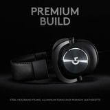 Logitech PRO X Cuffia Padiglione auricolare Connettore 3.5 mm Nero, Cuffia da gioco Nero, Cuffia, Padiglione auricolare, Giocare, Nero, Stereofonico, 2 m