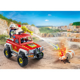 PLAYMOBIL Action Heroes Camion dei vigili del fuoco, Giochi di costruzione 