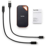 SanDisk Extreme PRO Portable 1000 GB Nero Nero/Orange, 1000 GB, USB tipo-C, 3.2 Gen 2 (3.1 Gen 2), 2000 MB/s, Protezione della password, Nero