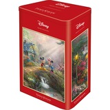Schmidt Spiele Thomas Kinkade Studios: Topolino & Minnie nella scatola metallica nostalgica, Puzzle 