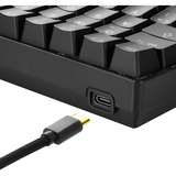 Sharkoon SGK50 S4 tastiera USB AZERTY Francese Nero Nero, 60%, USB, AZERTY, LED RGB, Nero