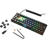 Sharkoon SGK50 S4 tastiera USB AZERTY Francese Nero Nero, 60%, USB, AZERTY, LED RGB, Nero