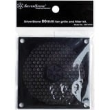 SilverStone FF81 Altro Parti del case del computer, Filtro antipolvere Nero, Altro, ABS sintetico, Nero, 80 mm, 80 mm, 80 mm