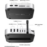 UGREEN CM841 Supporti per computer integrati, Docking station argento, Grigio, M.2, 250 g, 1 pz