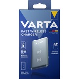 Varta 57912 101 111 Caricabatterie per dispositivi mobili Argento Interno Interno, AC, Carica wireless, 0,75 m, Argento