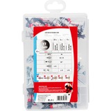 fischer Scatola Meister DUOBLADE tasselli per cartongesso, Tassello grigio chiaro/Rosso