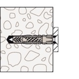fischer UX 6x50, Tassello grigio chiaro