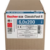 fischer Vite per truciolato ClassicFast II 6,0x200 testa svasata TX 