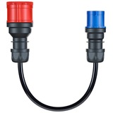 go-e Adattatore per Gemini flex 11 kW, CEE rosso trifase 16A > CEE blu 16A Nero