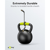 goobay Plus Cavo DisplayPort 2.0/2.1, 16K @ 60Hz, 80 Gbit/s grigio