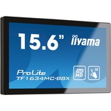 iiyama ProLite TF1634MC-B8X Monitor PC 39,6 cm (15.6") 1920 x 1080 Pixel Full HD LED Touch screen Multi utente Nero Nero, 39,6 cm (15.6"), 1920 x 1080 Pixel, Full HD, LED, Nero