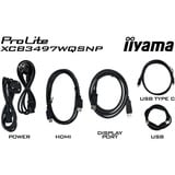 iiyama ProLite XCB3497WQSNP-B1 Monitor PC 86,4 cm (34") 3440 x 1440 Pixel UltraWide Quad HD LED Nero, Monitor LED Nero (opaco), 86,4 cm (34"), 3440 x 1440 Pixel, UltraWide Quad HD, LED, Nero