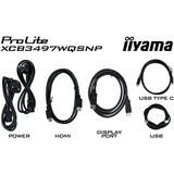 iiyama XCB3497WQSNP-B1, Monitor LED Nero (opaco)