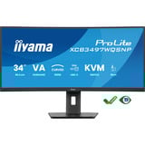iiyama XCB3497WQSNP-B1, Monitor LED Nero (opaco)