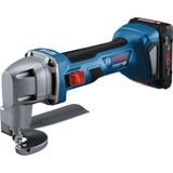 Bosch GSC 18V-16 E Cesoia elettrica 3200 spm (fogli per minuto) 700 W, Lattina blu/Nero, Cesoia elettrica, Senza spazzola, Nero, Blu, 3200 spm (fogli per minuto), 2 cm, 0,7 mm