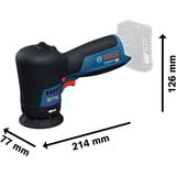 Bosch Lucidatrice a batteria GPO 12V-77 Professional solo, 12 Volt, Macchina di lucidatura blu/Nero