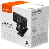 Creative Live! Cam Sync 1080p V2, Webcam Nero