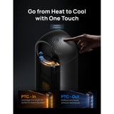 DREO Ventilatore a torre e termoventilatore 806S argento/Nero