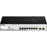 D-Link DGS-1210-10P Gestito L2 Gigabit Ethernet (10/100/1000) Supporto Power over Ethernet (PoE) 1U Nero, Interruttore grigio/Nero, Gestito, L2, Gigabit Ethernet (10/100/1000), Supporto Power over Ethernet (PoE), Montaggio rack, 1U
