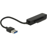 DeLOCK Convertitore USB 3.2 Gen 1, connettore USB-A > connettore SATA a 22 pin Nero