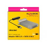 DeLOCK Convertitore USB 3.2 Gen 1, connettore USB-A > connettore SATA a 22 pin Nero