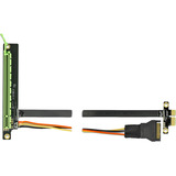 DeLOCK Scheda di estensione PCIe x1>x16 con cavo flessibile 80 cm, Scheda di montaggio 