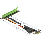 DeLOCK Scheda di estensione PCIe x1>x16 con cavo flessibile 80 cm, Scheda di montaggio 