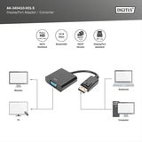 Digitus AK-340410-001-S, Adattatore Nero