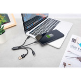 Digitus Cavo di ricarica 3 in 1, USB-A 2.0 > Lightning + USB-C + Micro-USB Nero