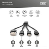 Digitus DB-300160-002-S, Cavo Nero