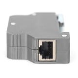 Digitus Protezione da sovratensioni PoE (RJ-45), montaggio su guida DIN grigio