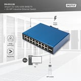 Digitus Rete Ethernet Gigabit 16 porte, Interruttore 