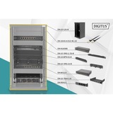 Digitus Set di rete 254 mm (10") - 12U, 312 x 300 mm (Largh. x Prof.), IT armadio Nero, 312 x 300 mm (Largh. x Prof.), Rack indipendenti, 12U, 30 kg, Lucchetti, Griglie, Nero