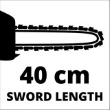 EINHELL GE-EC 2240 2200W Nero, Rosso motosega a corrente, Sega a catena rosso/Nero, 15 m/s, Nero, Rosso, 215 mm, 275 mm, 53 cm, 5,6 kg