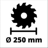 EINHELL TC-TS 2025/2 U, Sega circolare da tavolo rosso