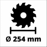EINHELL TC-TS 254 U, Sega circolare da tavolo rosso