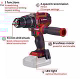 EINHELL TP-CD 18/70 Li-i BL, 4514315, Cordless Nero/Rosso
