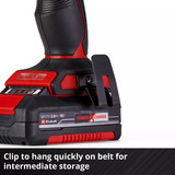 EINHELL Trapano avvitatore a percussione professionale a batteria TP-CD 18/70 Li-i BL - Solo, 18 Volt, Cordless Nero/Rosso