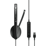 EPOS ADAPT 160 USB II Auricolare Cablato A Padiglione Ufficio USB tipo A Nero, Headset Nero, Cablato, Ufficio, 20 - 20000 Hz, 136 g, Auricolare, Nero