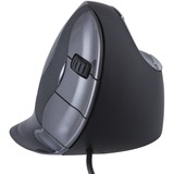 Evoluent Evoluent D mouse Mano destra 3200 DPI Nero/Argento, Mano destra, 3200 DPI, Nero, Blu