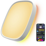 Govee 30cm RGBWW + RGBIC Lampada da Soffitto Quadrata Intelligente, Luce LED 