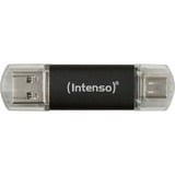 Intenso Twist Line 256 GB, Chiavetta USB antracite/trasparente