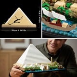 LEGO Architecture 21058 La Grande Piramide di Giza, Set da Collezione per Adulti, Hobby Creativi, Decorazione per la Casa, Giochi di costruzione Set da Collezione per Adulti, Hobby Creativi, Decorazione per la Casa, Set da costruzione, 18 anno/i, Plastica, 1476 pz, 2,64 kg