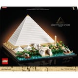 LEGO Architecture 21058 La Grande Piramide di Giza, Set da Collezione per Adulti, Hobby Creativi, Decorazione per la Casa, Giochi di costruzione Set da Collezione per Adulti, Hobby Creativi, Decorazione per la Casa, Set da costruzione, 18 anno/i, Plastica, 1476 pz, 2,64 kg