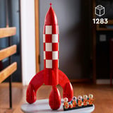 LEGO Ideas Il razzo lunare di Tintin, Giochi di costruzione Kit Modellismo per Adulti, 5 Minifigure, Cane, Decorazioni Fai da Te, Regalo per Fan, Set da costruzione, 18 anno/i, Plastica, 1283 pz, 1,49 kg