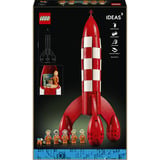 LEGO Ideas Il razzo lunare di Tintin, Giochi di costruzione Kit Modellismo per Adulti, 5 Minifigure, Cane, Decorazioni Fai da Te, Regalo per Fan, Set da costruzione, 18 anno/i, Plastica, 1283 pz, 1,49 kg