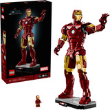 LEGO Marvel Super Heroes Iron Man Mark 3 Edizione da Collezione, Giochi di costruzione 